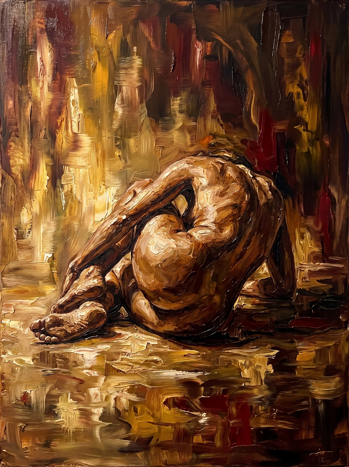 Curled Up In Molten Gold
