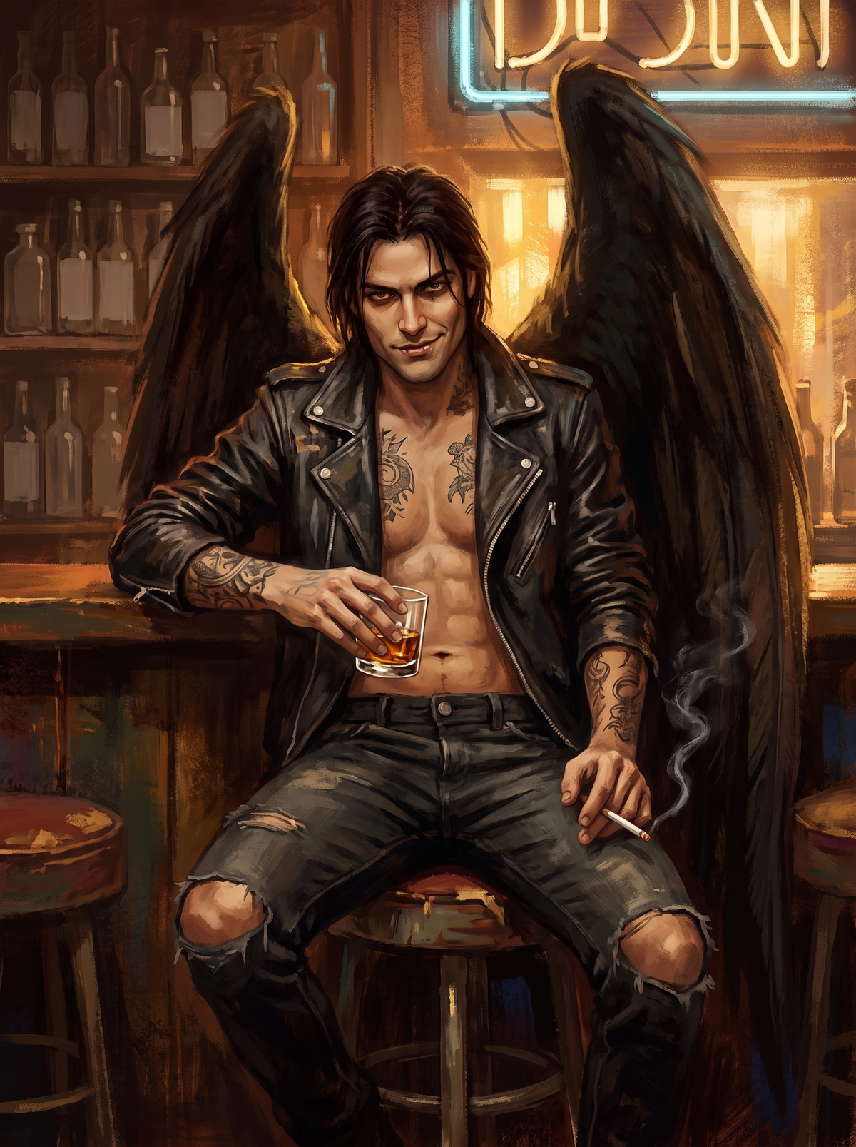 Fallen Angel At The Whisky Bar