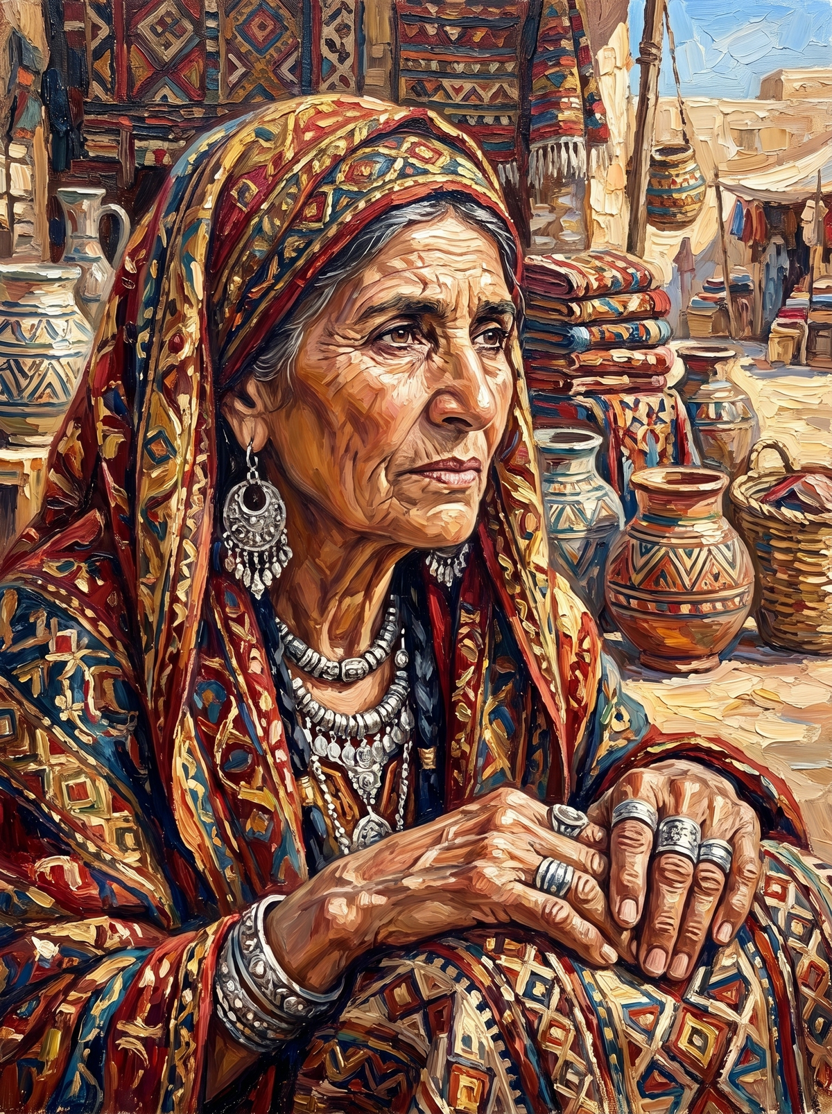 Grandmother Of The Pottery Market