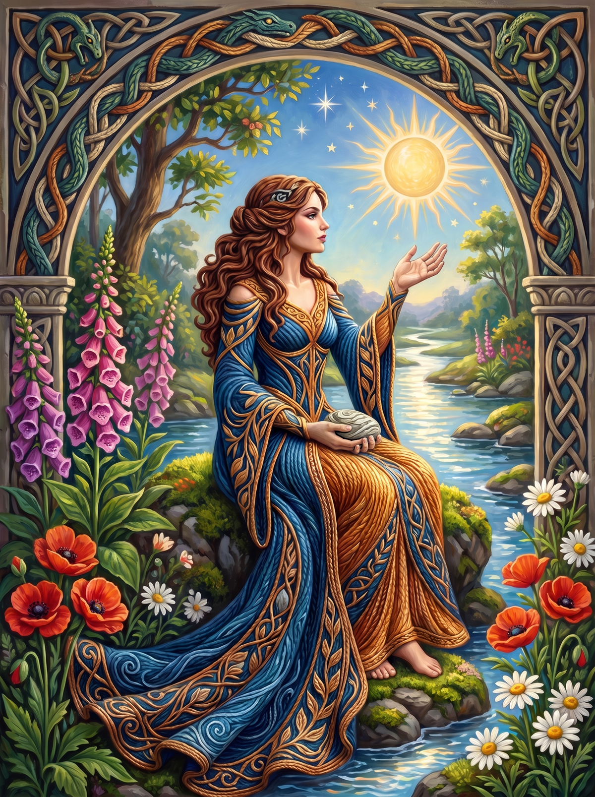 Greeting The Sun By The River