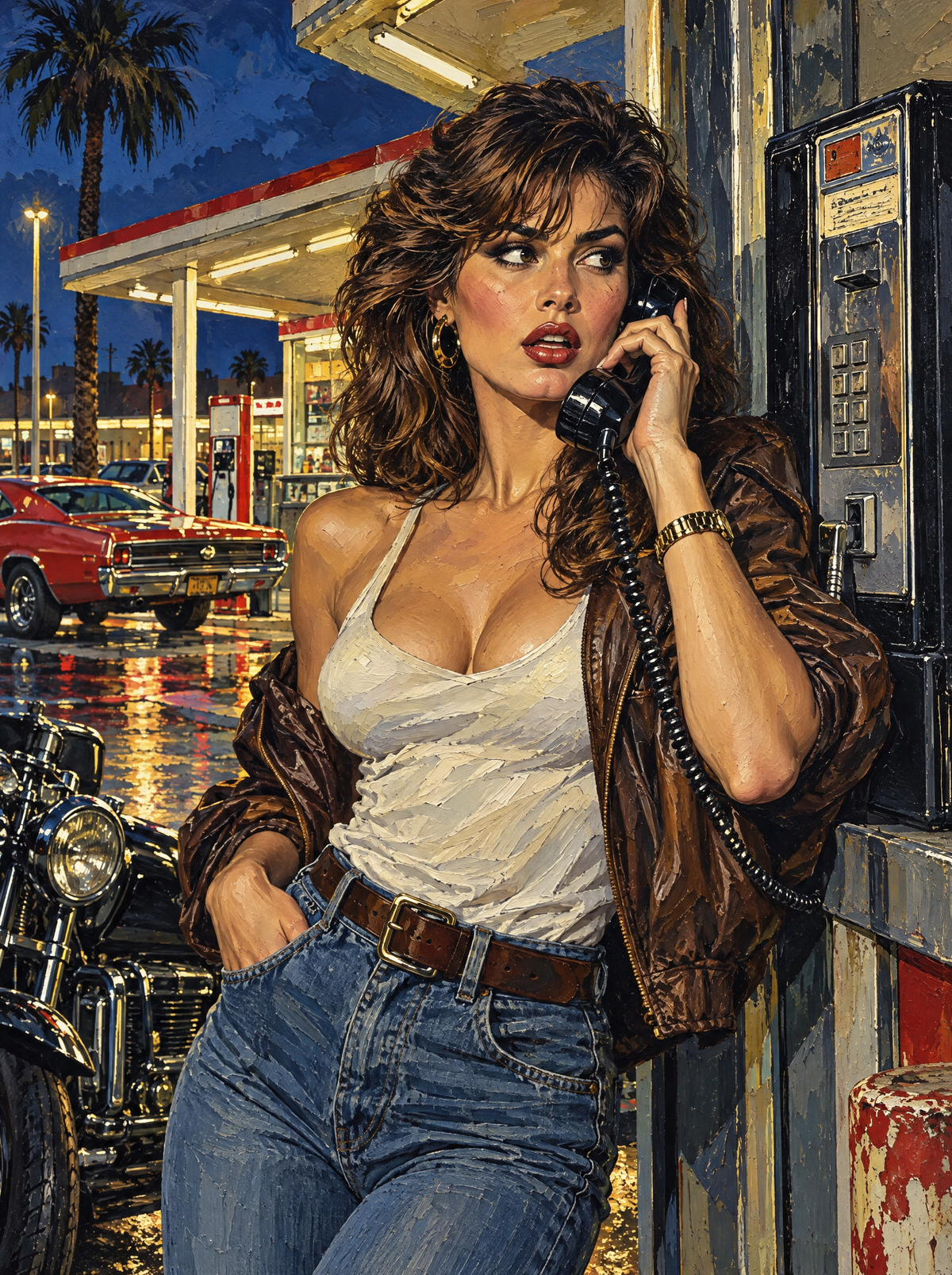 Payphone Call At The Gas Station