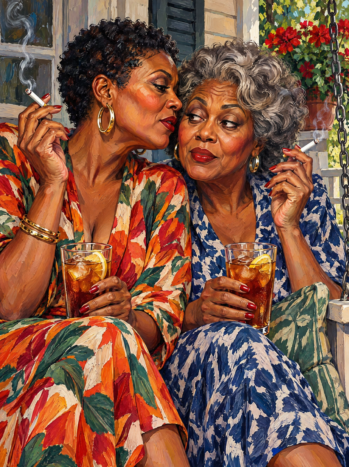 Porch Gossip Over Iced Tea