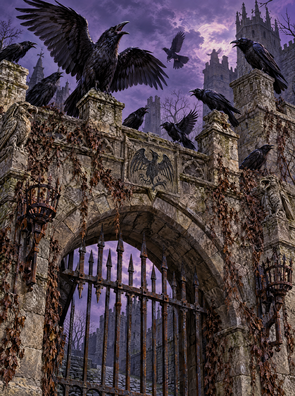 Ravens On The Castle Gate