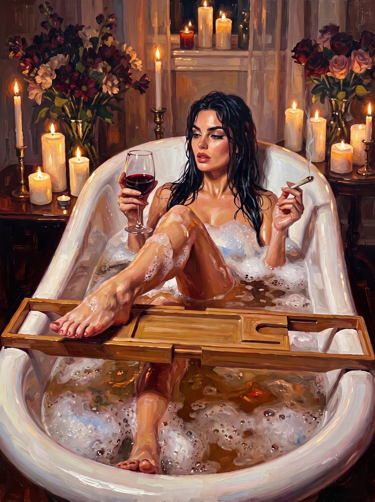 Red Wine Among A Hundred Candles