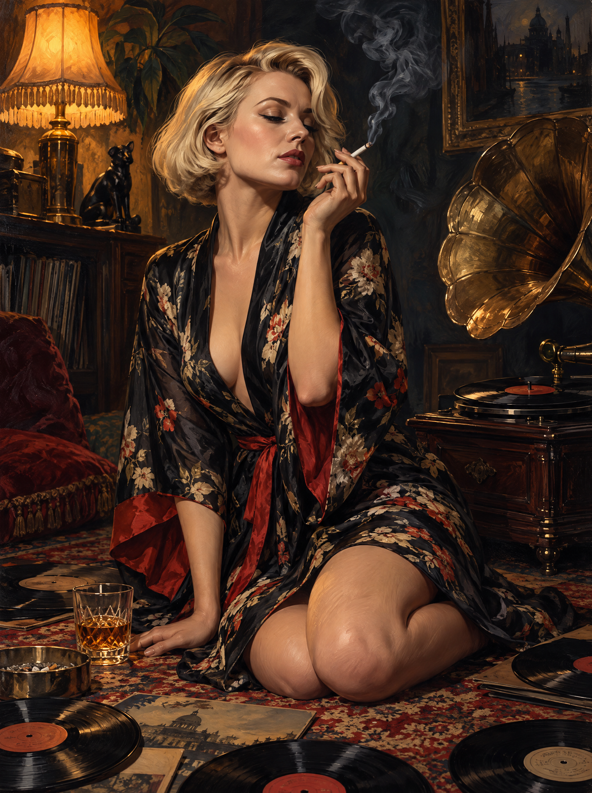 Silk Robe And The Gramophone