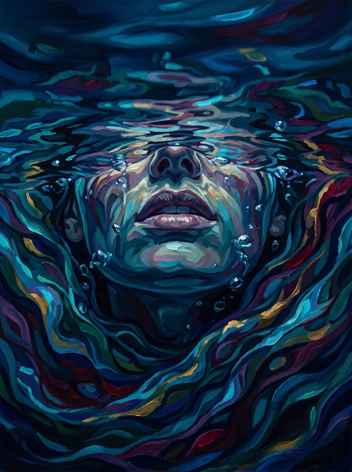 Sinking Into Midnight Waves