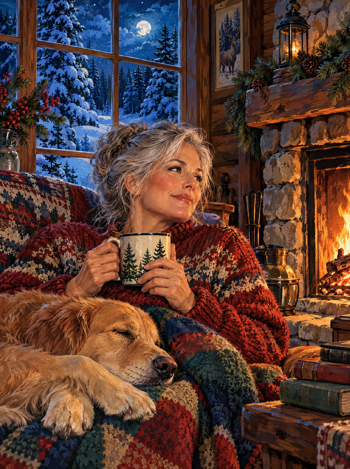Snowbound Mug With The Retriever