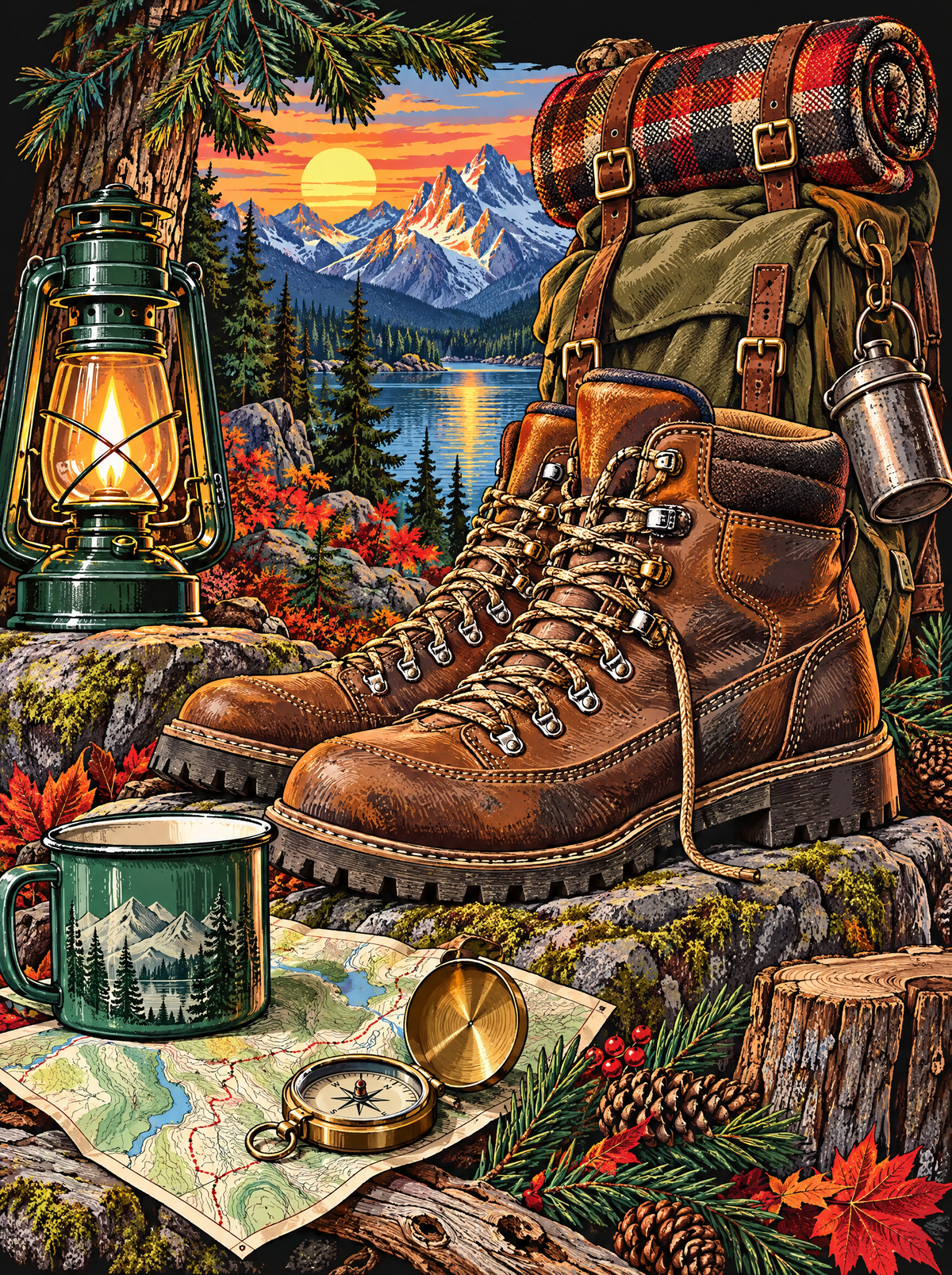Trail Boots And The Green Enamel Mug