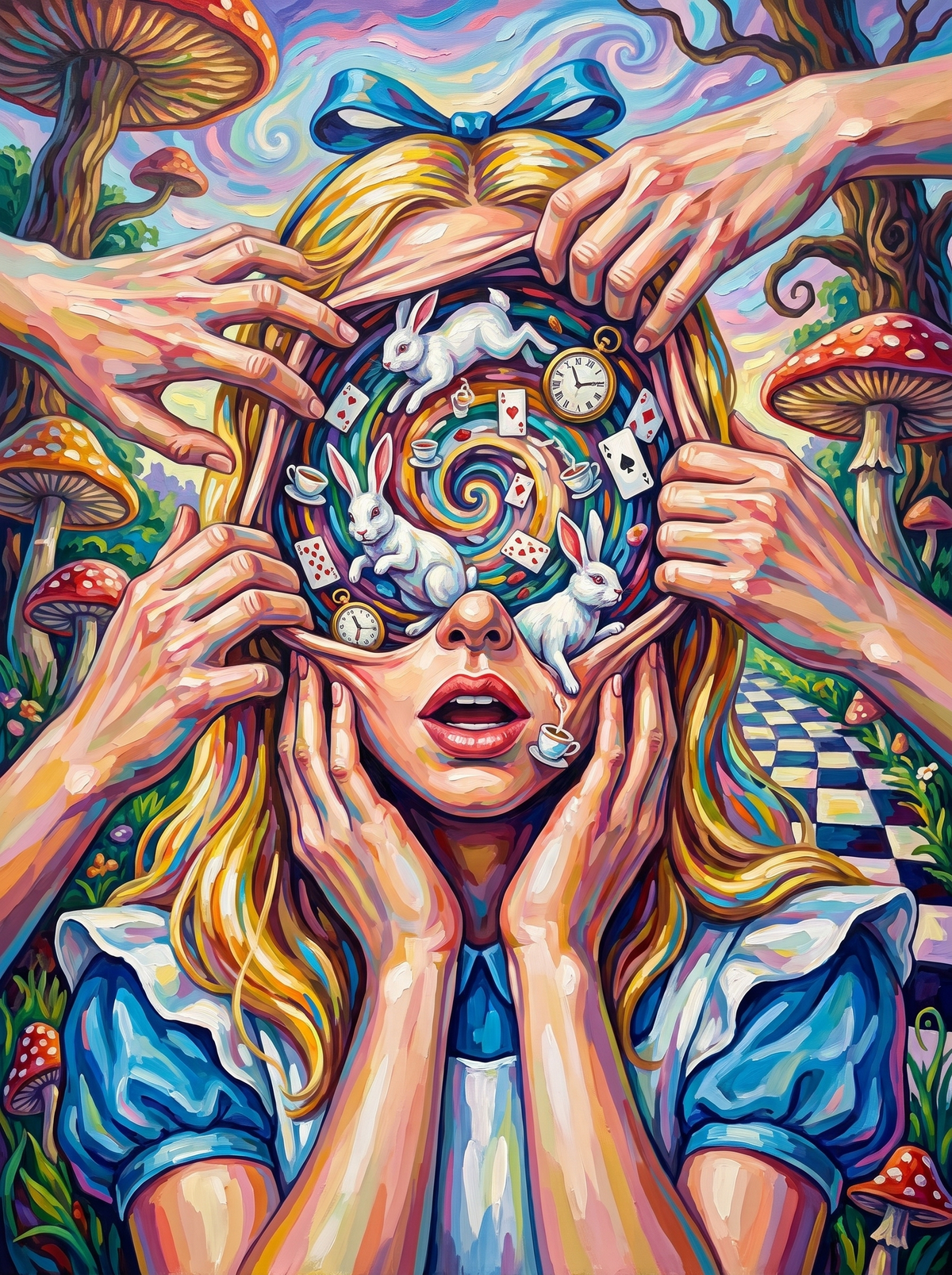 White Rabbits Behind Her Eyes