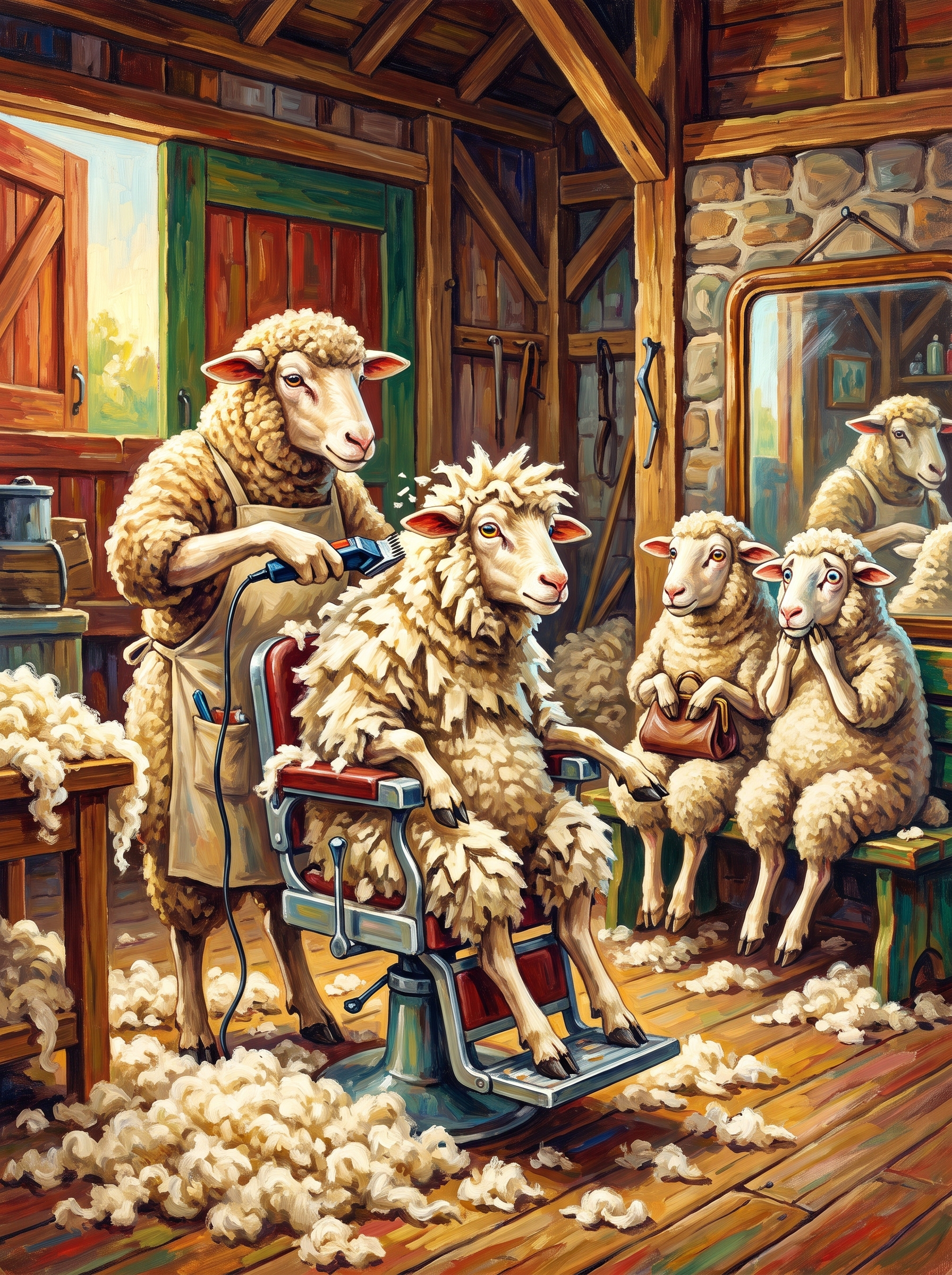 Sheep Hairdresser