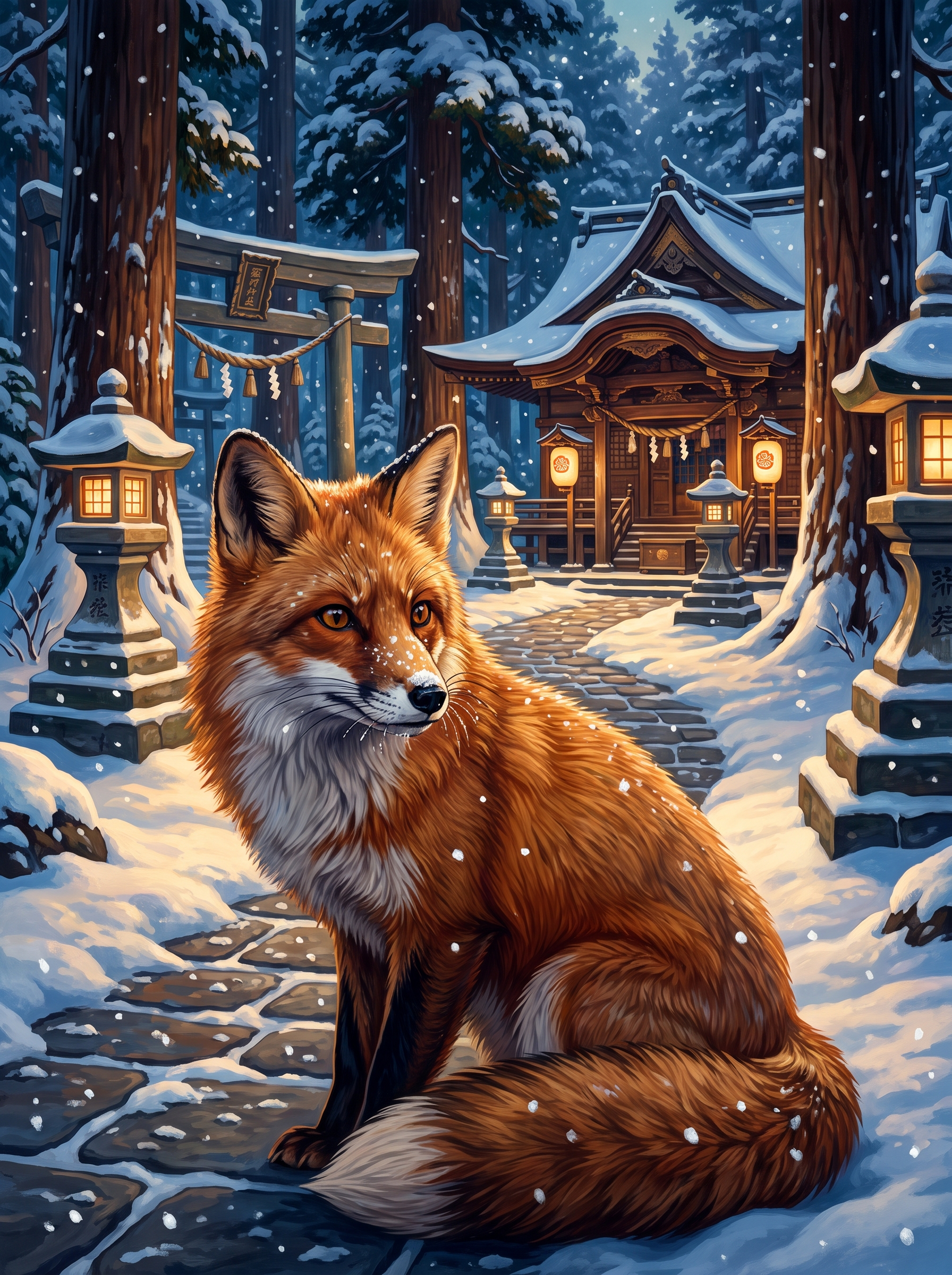 Shrine Snow Fox