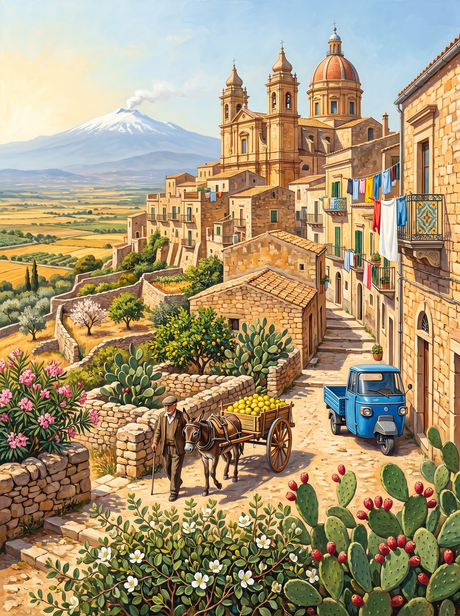 Sicilian Hill Town