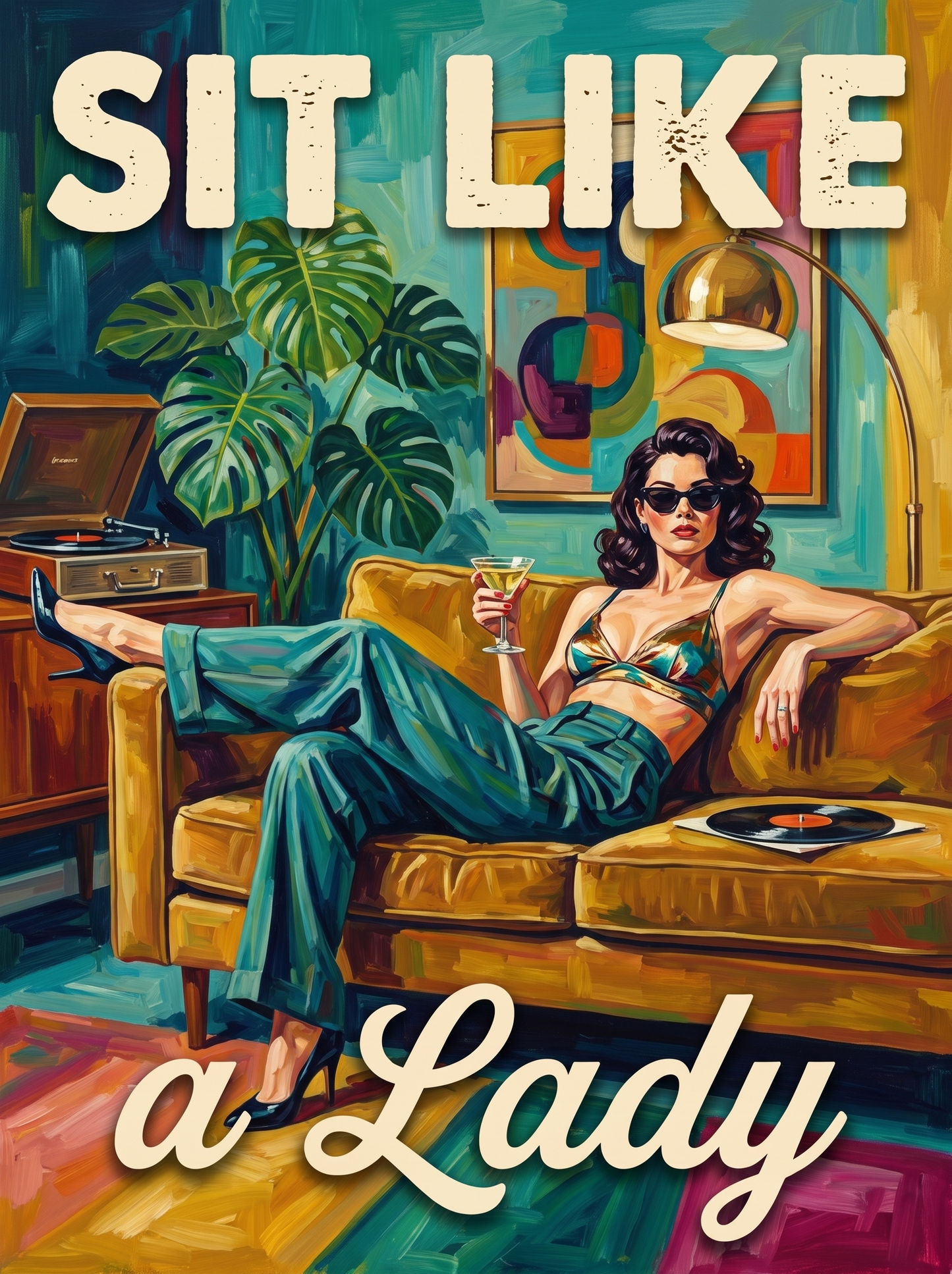 Sit Like A Lady, The Mustard Sofa
