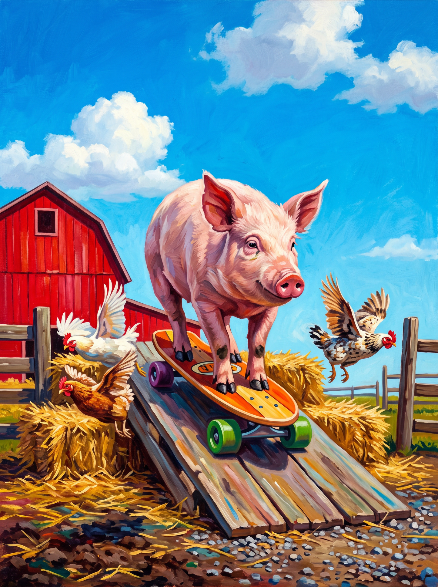 Skateboard Pig