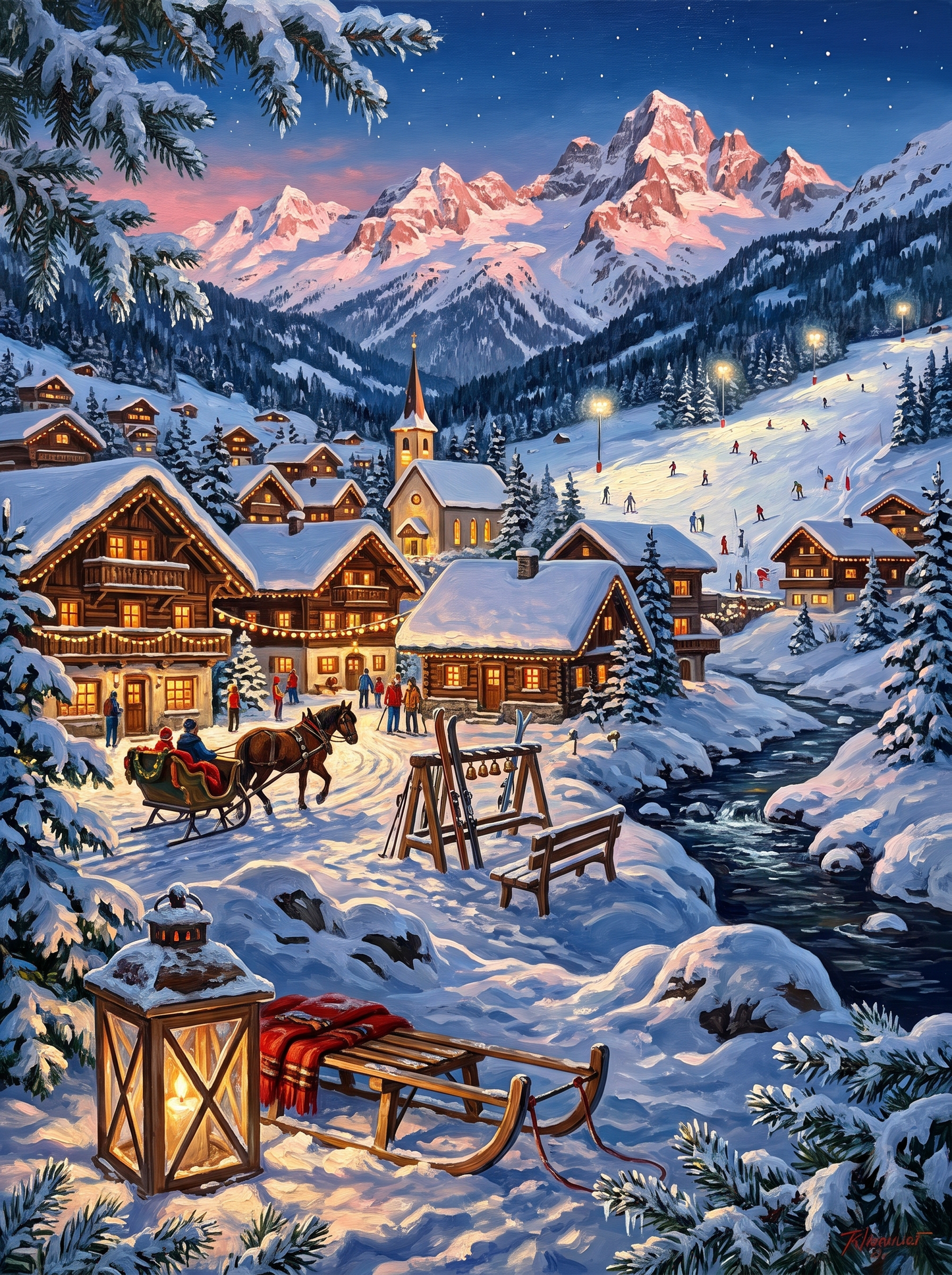 Ski Village Dusk