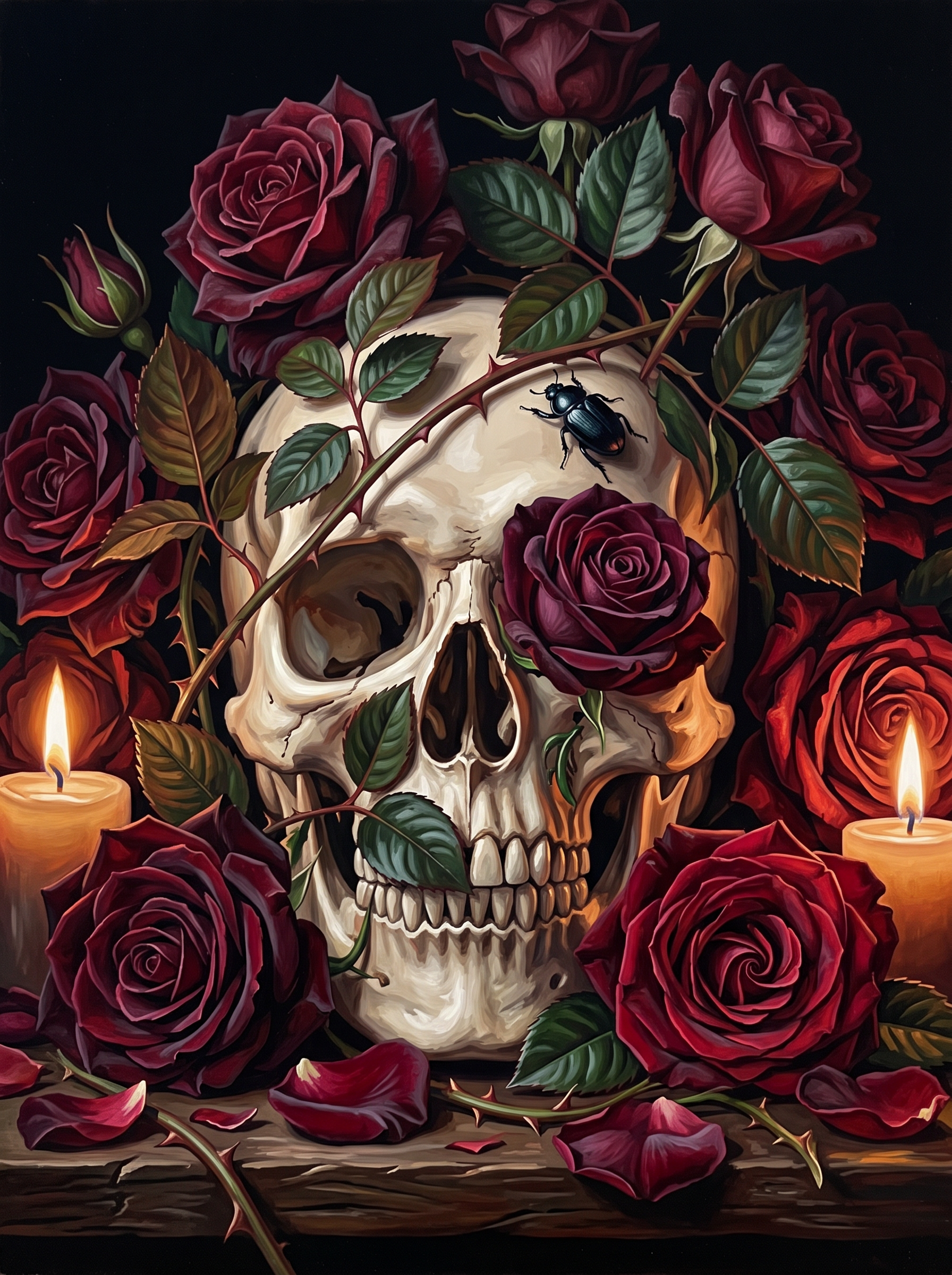 Skull in the Blooms