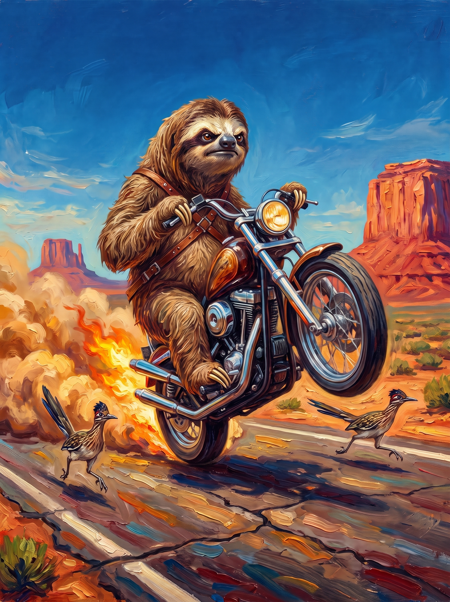 Sloth Desert Biker