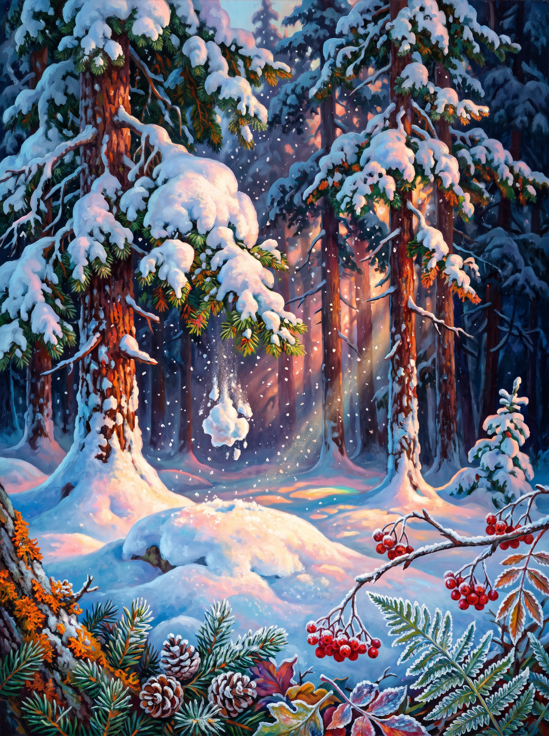 Snow-Laden Spruce