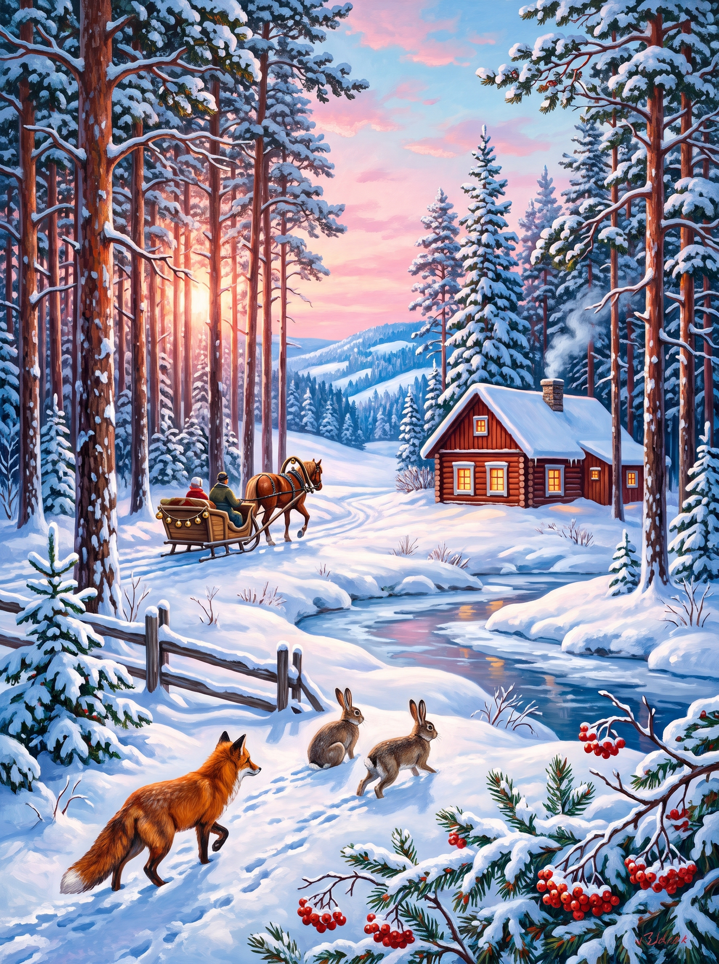 Snow Pine Sleigh