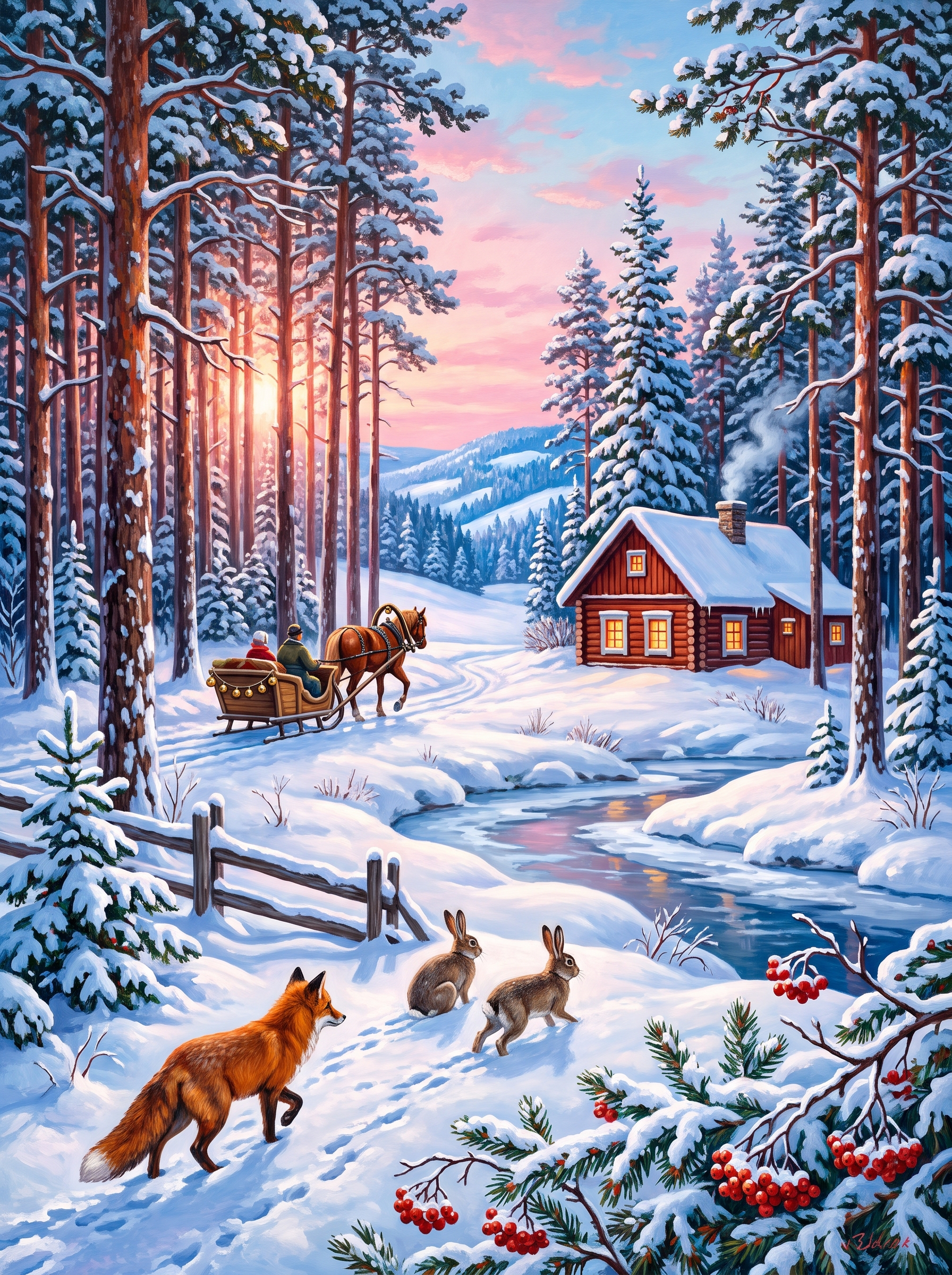 Snow Pine Sleigh