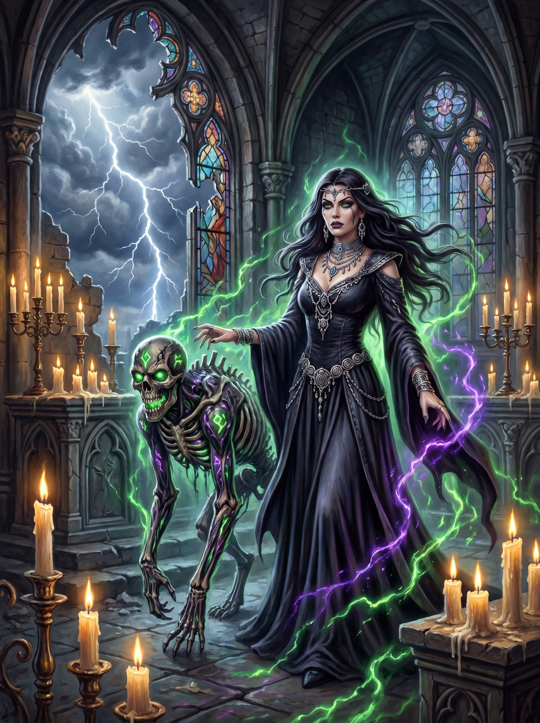 Sorceress Skeletal Hound (80 Colors)