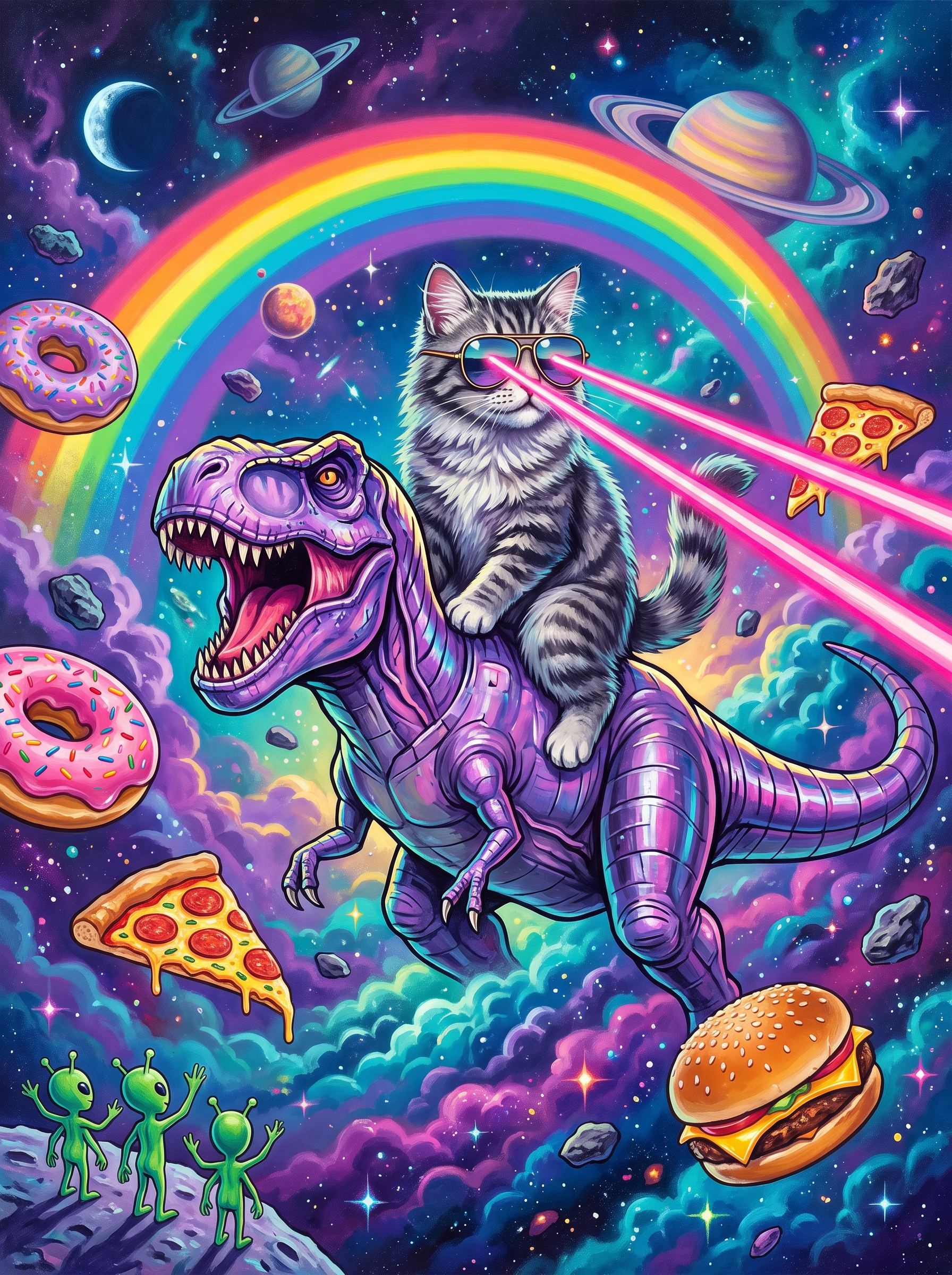 Space Cat T-Rex