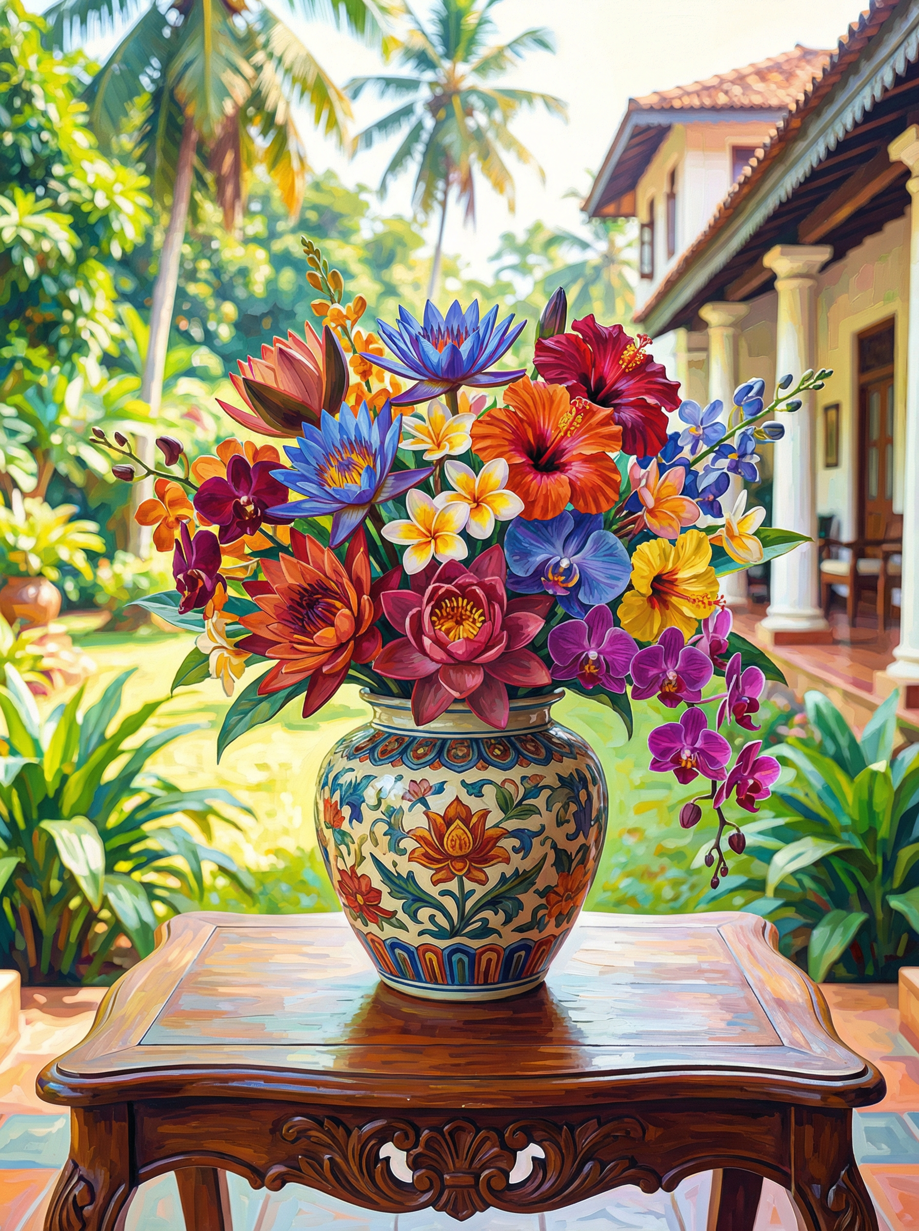 Colonial Blooms (Diamond Painting) Diamond Painting kit