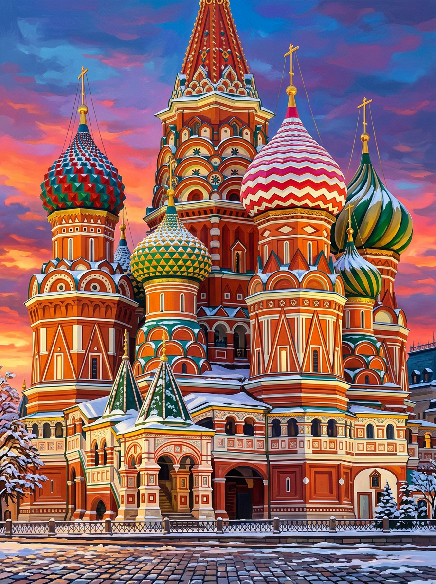 St Basils Moscow (150 Color Diamond Painting)