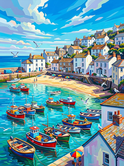 St Ives Harbour Summer (150 Color Diamond Painting)