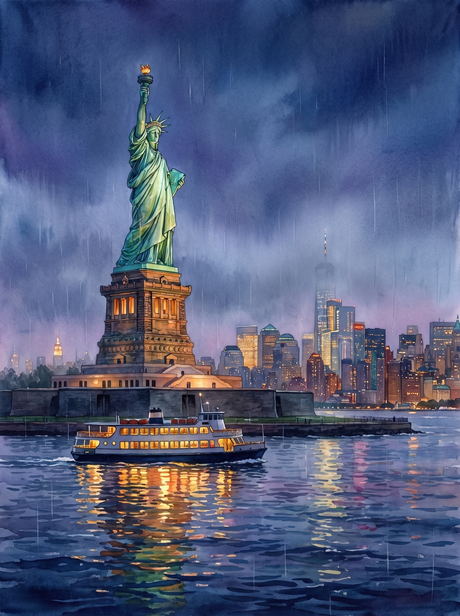 Statue of Liberty at Dusk