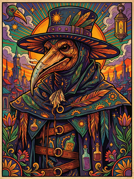 Steampunk Plague Doctor (150 Color Diamond Painting)