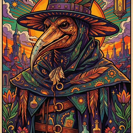 Steampunk Plague Doctor (150 Color Diamond Painting)