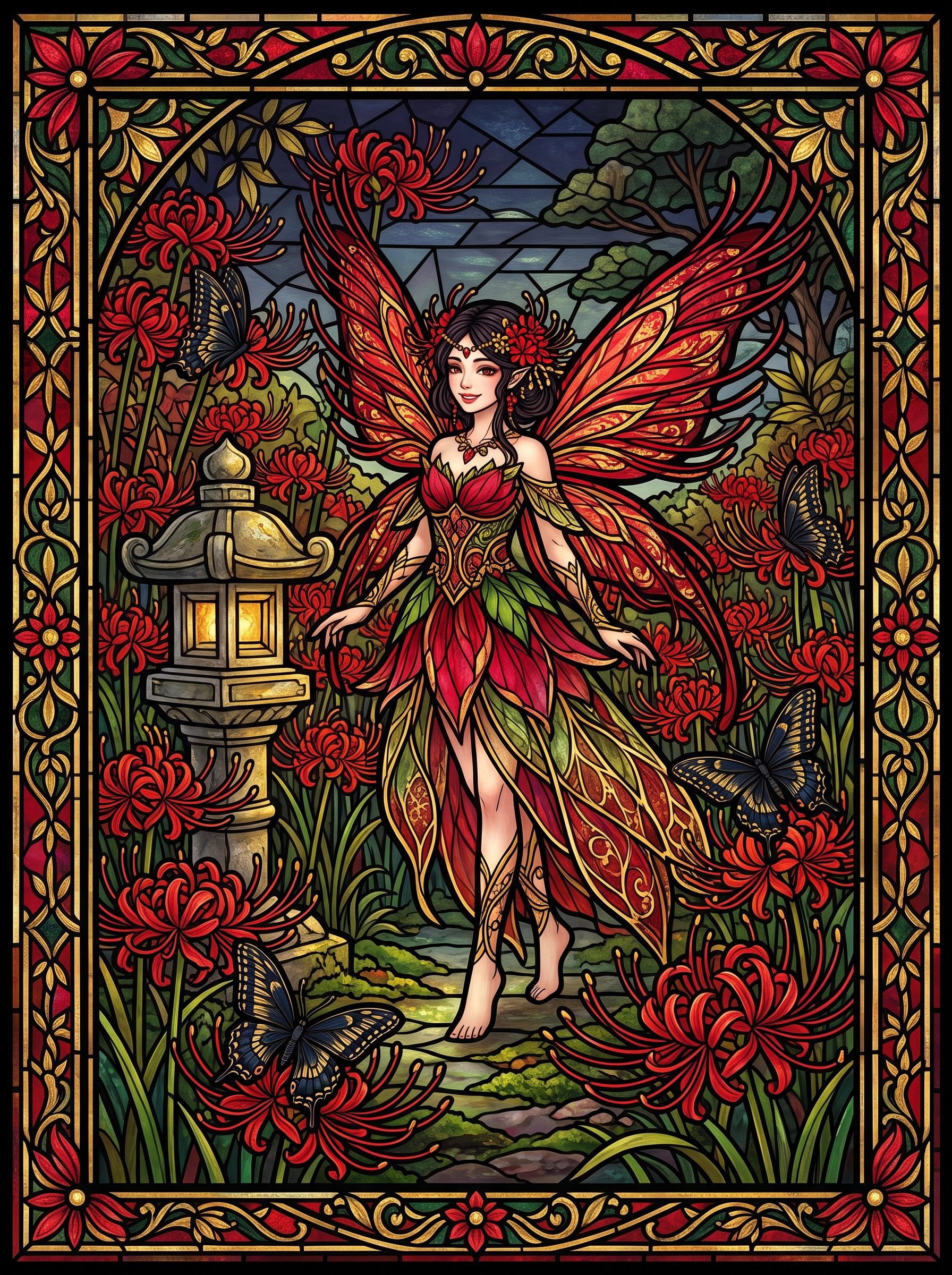 Stone Lantern Fairy