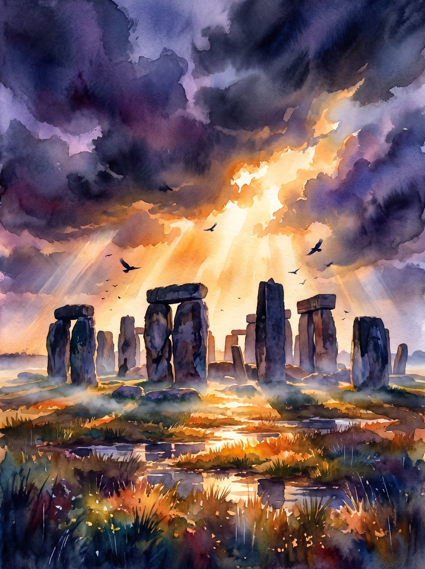 Stonehenge at Stormy Dusk