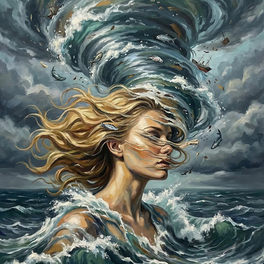 Storm Goddess Ocean Waves