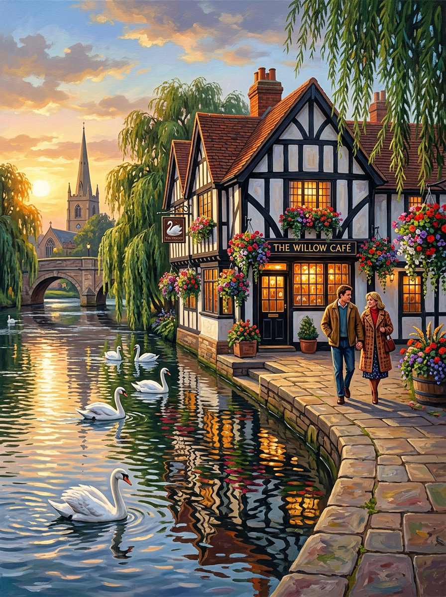 Stratford Cafe Avon (150 Color Diamond Painting)