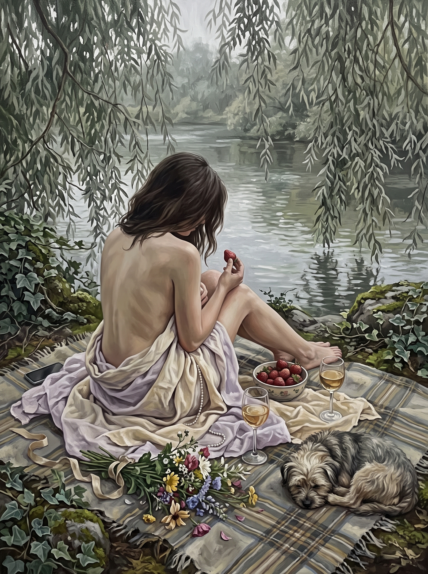 Strawberries Under the Willow