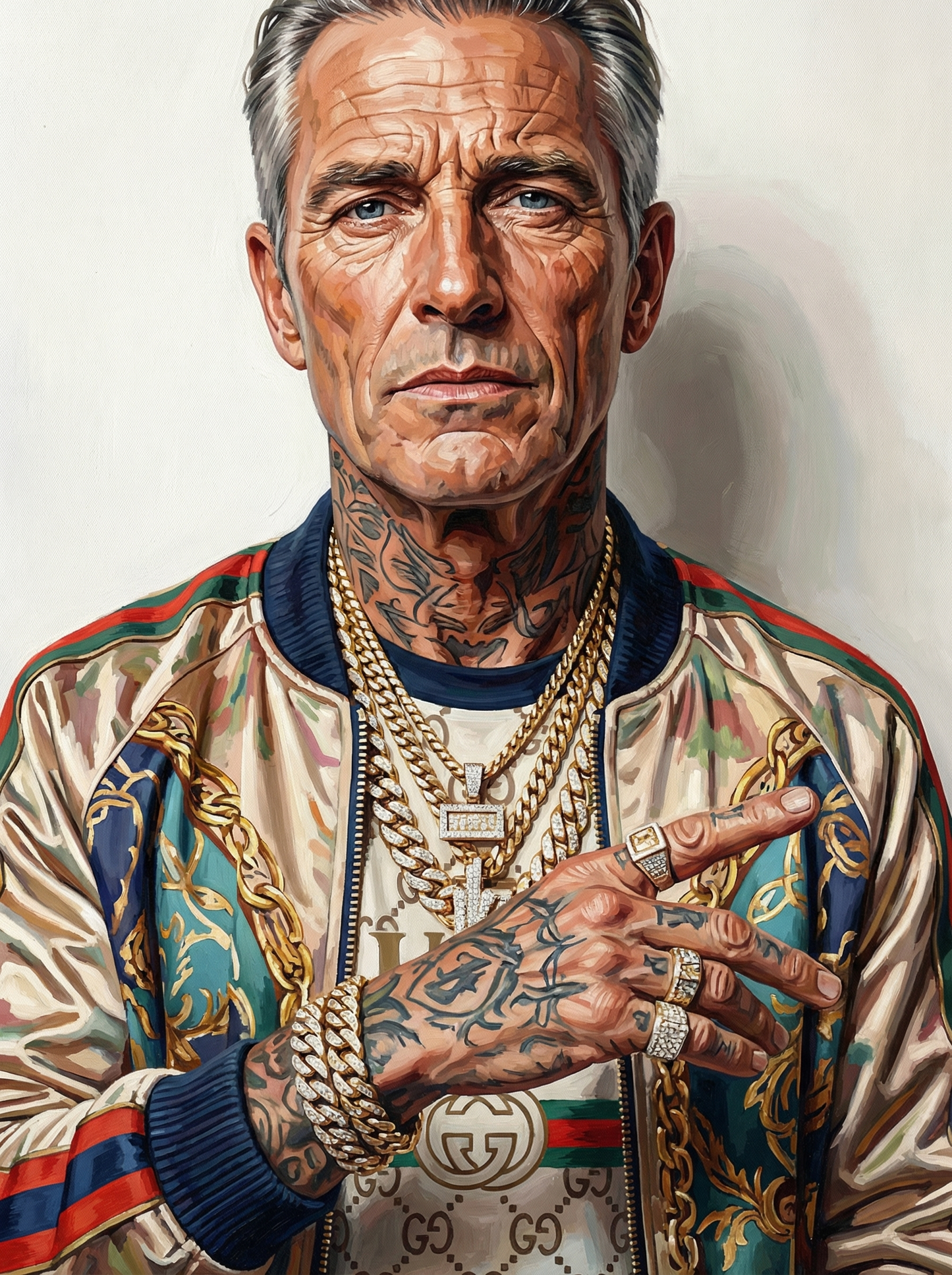 Street Style Tattooed Man (100 Color Diamond Painting) Diamond Painting kit