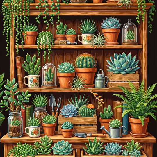 Succulent Garden Shelf