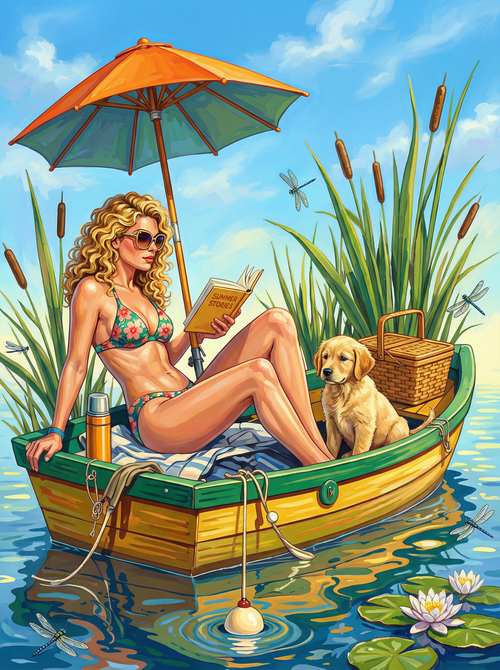 Summer Boating Afternoon (Diamond Painting) Diamond Painting kit