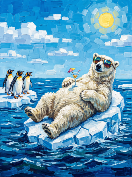 Sunbathing Polar Bear