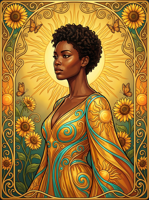 Sunflower Radiant Woman (80 Colors)