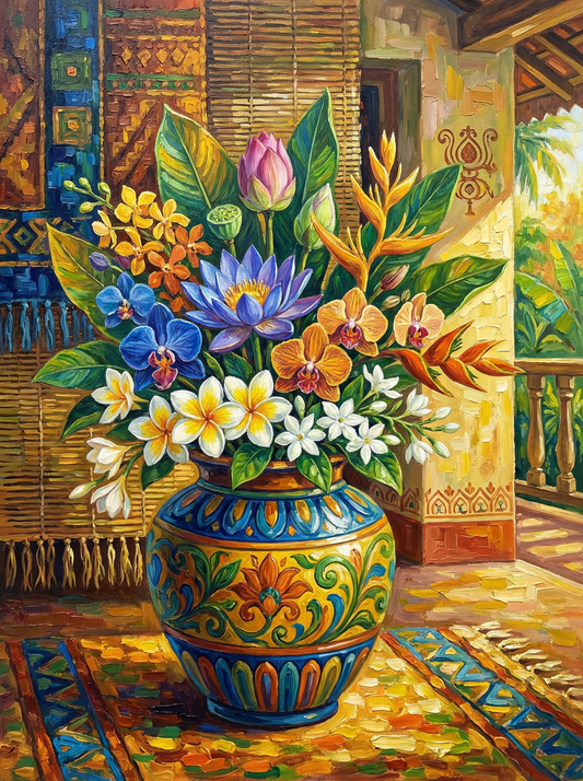 Sunlit Window Cottage Garden (Diamond Painting)