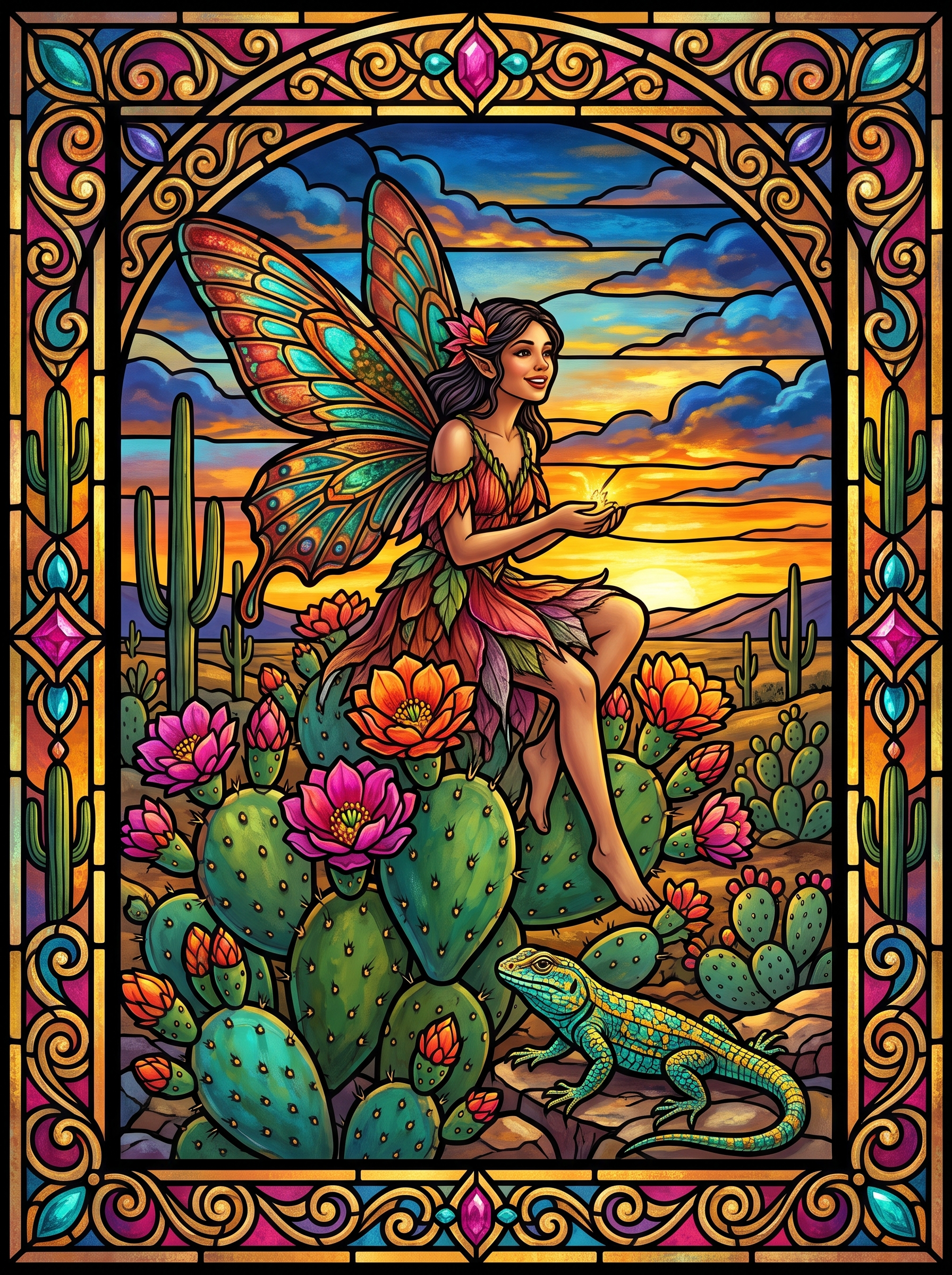 Sunset Desert Fairy