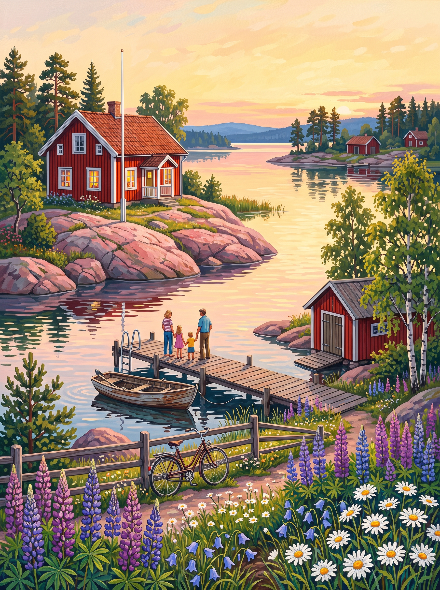 Swedish Lake House