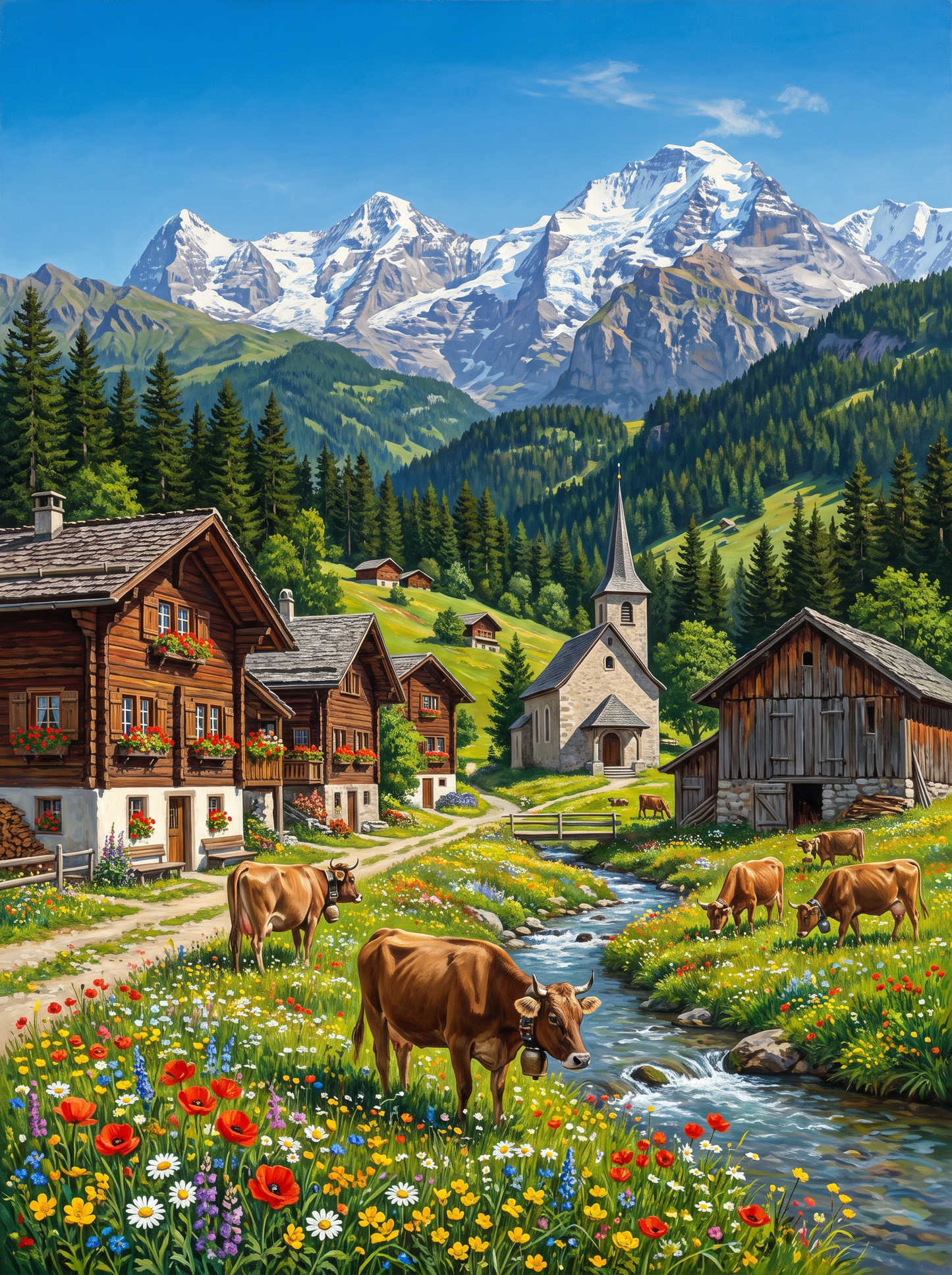 Swiss Alpine Village