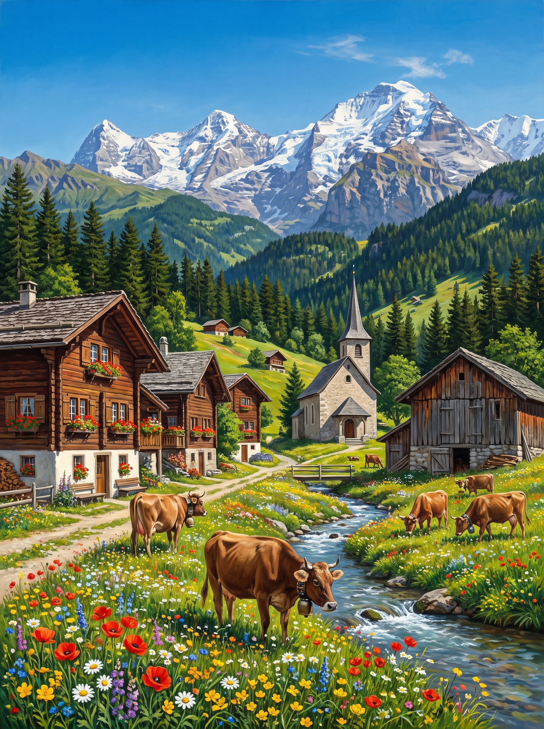 Swiss Alpine Village