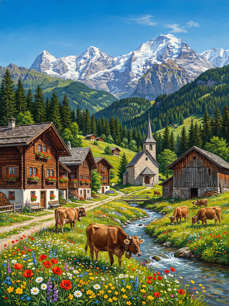 Swiss Alpine Village