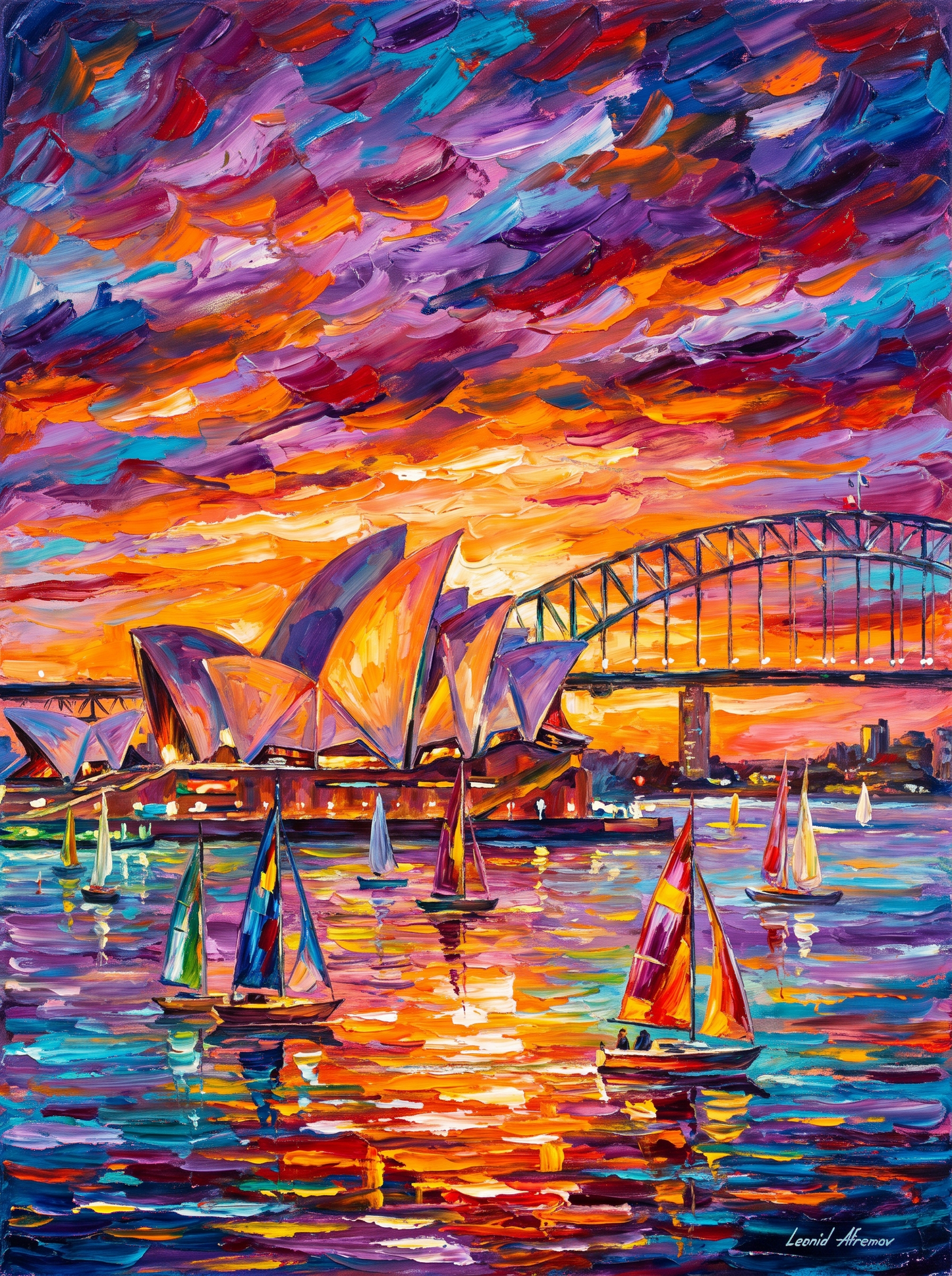 Sydney Opera House Harbour Sunset