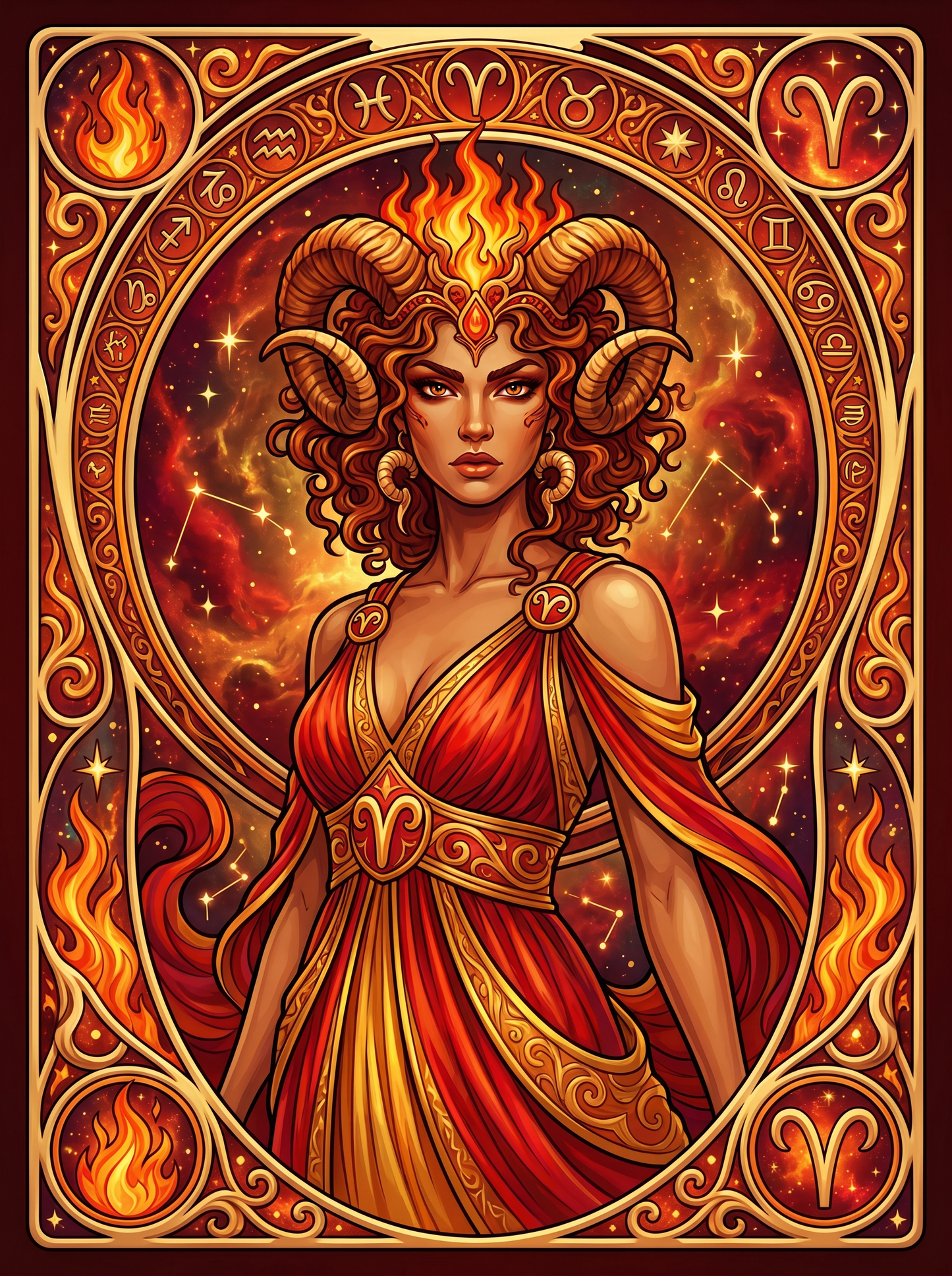 Taurus Rose Horned Maiden (80 Colors)